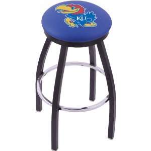  University of Kansas Steel Stool with Flat Ring Logo Seat 