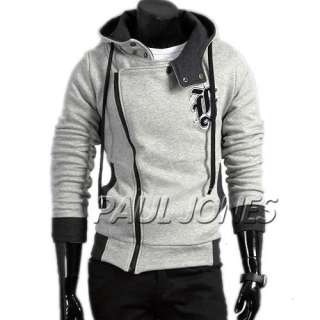 PJ Mens Casual Zip Slim Coat Jacket Hoody Unique Design  