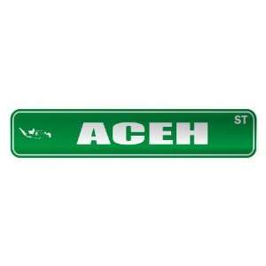   ACEH ST  STREET SIGN CITY INDONESIA