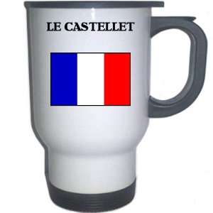  France   LE CASTELLET White Stainless Steel Mug 