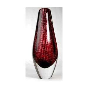   Criss Cross Vase 100% Handblown Art E74 
