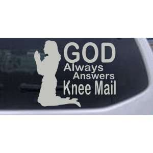   Answers Knee Mail Woman Christian Car Window Wall Laptop Decal Sticker