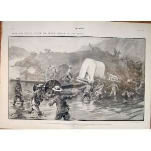    Boer War Africa Prater River Buller Naval Gun 1900