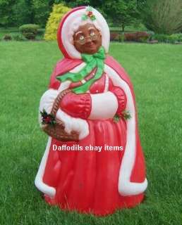   AMERICAN MRS CLAUS W/GLASSES OUTDOOR PLASTIC CHRISTMAS BLOWMOLD NEW