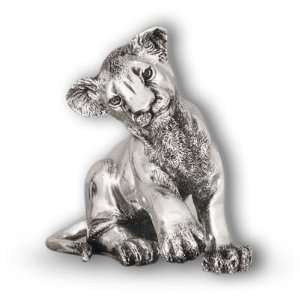 Silver Lion Cub Sitting