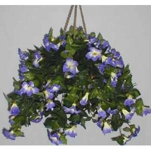 Silk Petunia Hanging Basket (purple/cream) SOLD OUT
