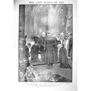  1907 MOURNERS BARONESS BURDETT COUTTS ABBEY KEPPEL PEEL 