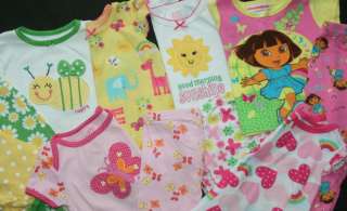 Baby Girl 24 months 2T Spring Summer Pajama Sets Clothes Lot  