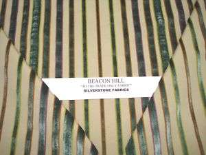 2y Beacon Hill VELVET Stripe Upholstery Fabric ES1  