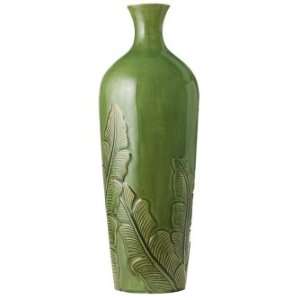  Andrea By Sadek 22 Tropical Leaves Green Vase Patio 