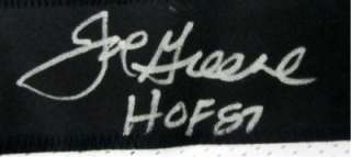 Pittsburgh Steelers Joe Greene Autographed White Jersey HOF 87 JSA 