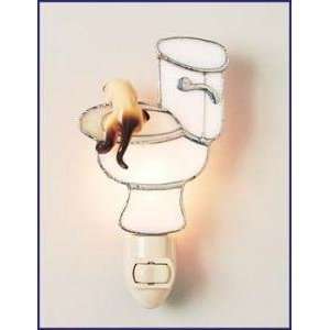  Gallery Art Climbing Cat Glass Toilet Night Light
