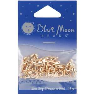  Blue Moon Small Lobster Clasp W/Tag 18/Pkg Gold   658590 