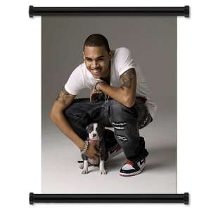  Chris Brown R & B, Rapper, Music Rap Artist Fabric Wall 