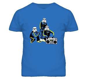 Star Troopers Wars Hip Hop Breakdancing T Shirt  