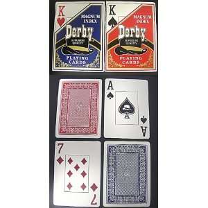  Blue DERBY Playing Cards   Magnum Index