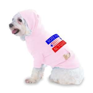VOTE FOR ACTUARY Hooded (Hoody) T Shirt with pocket for your Dog or 