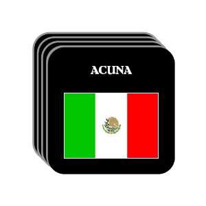  Mexico   ACUNA Set of 4 Mini Mousepad Coasters 