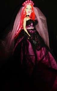 Gothic Rock Bride ~ OOAK Barbie Gothic Wedding goth  