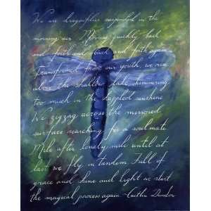     Dragonfly   Artist Caitlin Dundon   Poster Size 16 X 20 inches