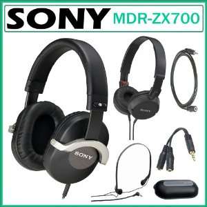 Sony MDR ZX700 50mm Driver Stereo Headphones + Sony 