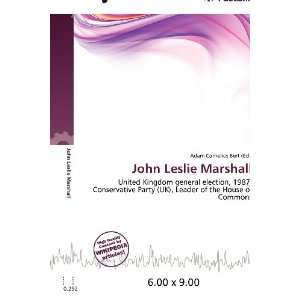  John Leslie Marshall (9786200692511) Adam Cornelius Bert Books