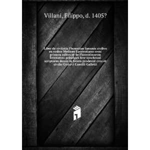   et stvdio Gvstavi Camilli Galletti Filippo, d. 1405? Villani Books