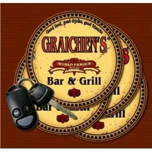  GRAICHENS Family Name Bar & Grill Coasters Kitchen 