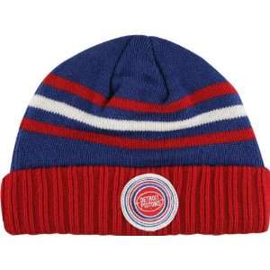    Detroit Pistons Throwback Cuffed Knit Beanie Hat