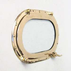 Solid Brass Ships Porthole Window 15 Oval Glass Nautical Maritime 
