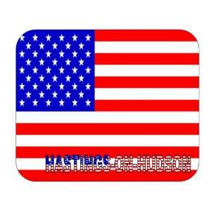   US Flag   Hastings on Hudson, New York (NY) Mouse Pad 