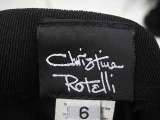 CHRISTINA ROTELLI Black Long Skirt Sz 6  