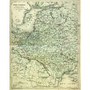  Dufour map of the Baltic States (1854)