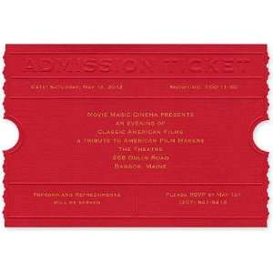  Admission Ticket Grenadine Party Invitation by 