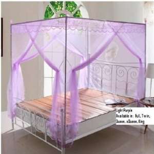   Luxury 4 Post Bed Canopy Mosquito Net Set Frame Twin 