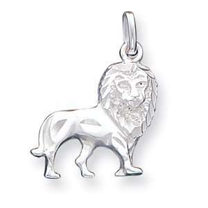  Lion Charm 3/4in   Sterling Silver Jewelry