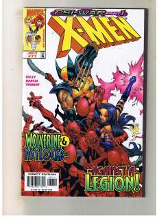 Men #77 Psi War Part 1 Wolverine and Psylocke Against a Legion 