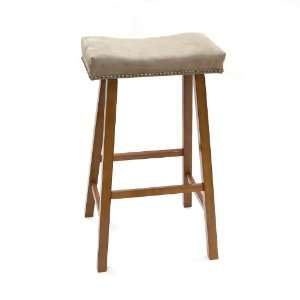  30 Walnut Valencia Stool w/ Mocha Uph. Seat