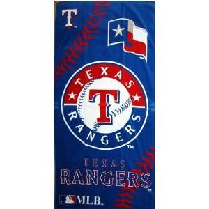  TEXAS RANGERS 100% Cotton Full Size 30 by 60 BEACH 