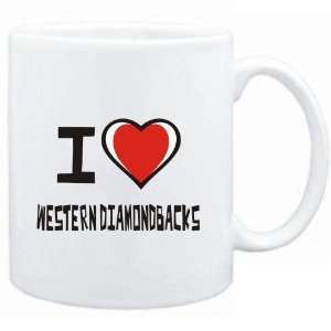    Mug White I love Western Diamondbacks  Animals