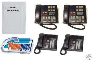 Small 2 4 Line Used Nortel 3x8 Business Phone System  