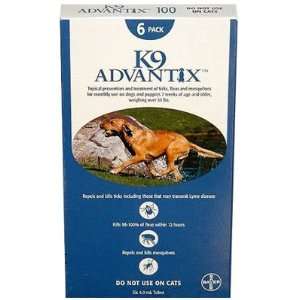  6 Month Supply Of Advantix For Dogs Over 55 Lbs. ADVX BLUE 