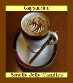 Cappuccino 8 oz. Jar   Smelly Jelly Candles (SOY)  