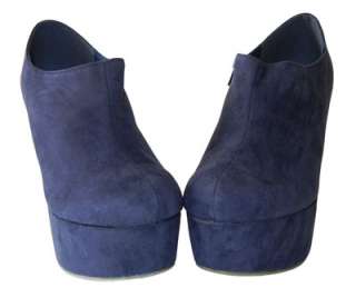 Sleek Chic Suede Sky High Covered Platform Wedge Ankle Boots Booties 
