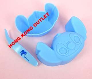 Stitch Silicone Chocolate/Ice/Cookie Mold and Food Cup with Tweezer