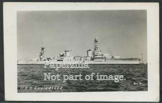 USS LOUISVILLE 40s CA 28 CRUISER WWII Pacific Theater  