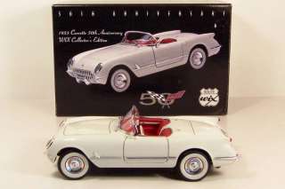 WIX ~ 1953 CORVETTE CONV ~ WHITE ~ 50TH ANNIV ~ 1/24  