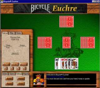 Bicycle Euchre PC CD popular card game for computer  