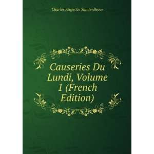   French Edition) Charles Augustin Sainte Beuve  Books