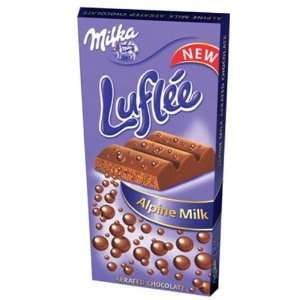 Milka Luflee Aerated Alpine Milk 100g Grocery & Gourmet Food